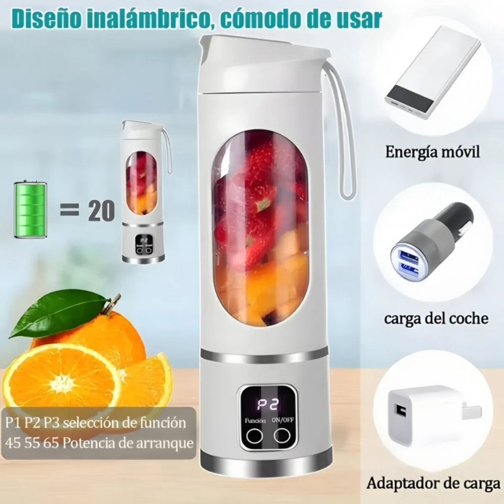 Licuadora Procesadora Portatil Usb Jugos