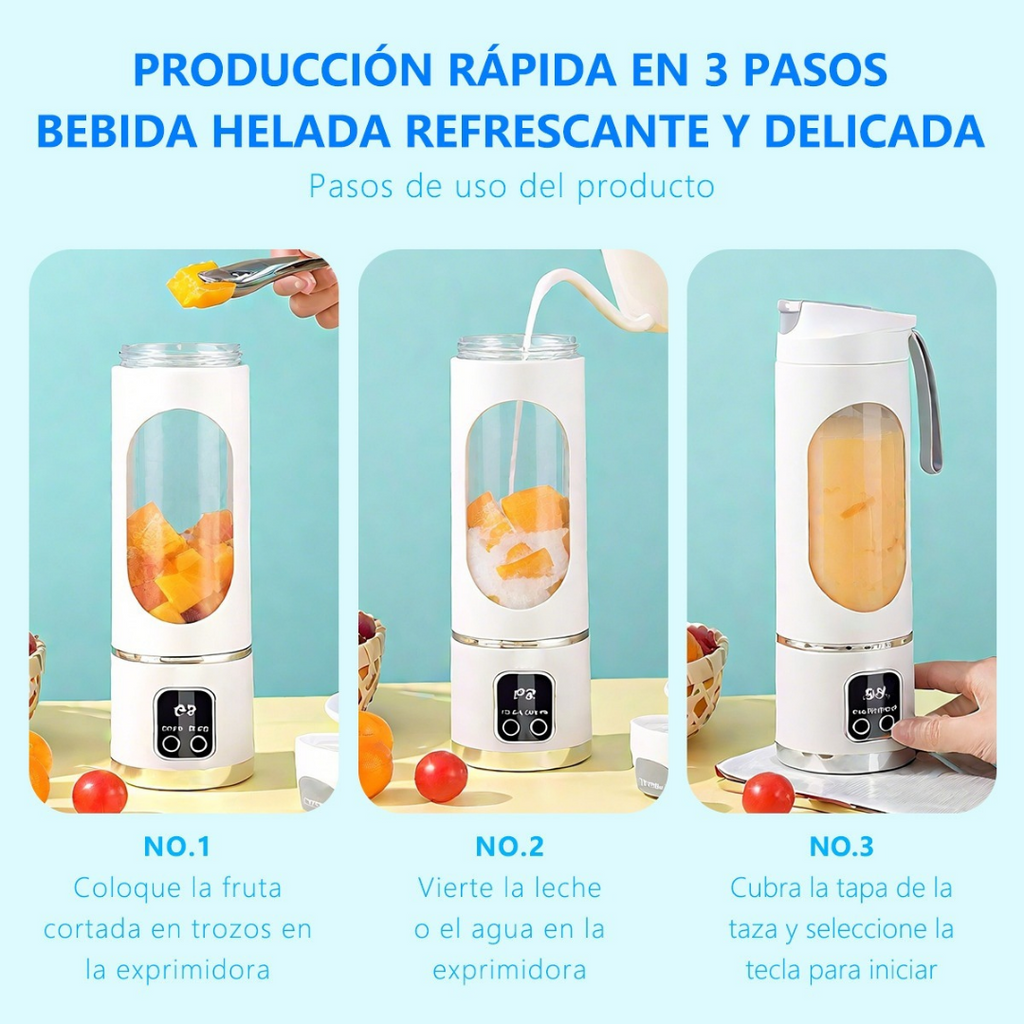 Licuadora Procesadora Portatil Usb Jugos